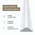 Dubultais četrdaļīgs pašlīmējošais sienas līstu (moldingu) komplekts